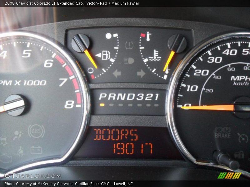 Victory Red / Medium Pewter 2008 Chevrolet Colorado LT Extended Cab