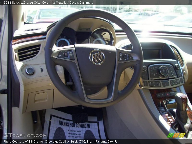 Gold Mist Metallic / Cocoa/Cashmere 2011 Buick LaCrosse CXL