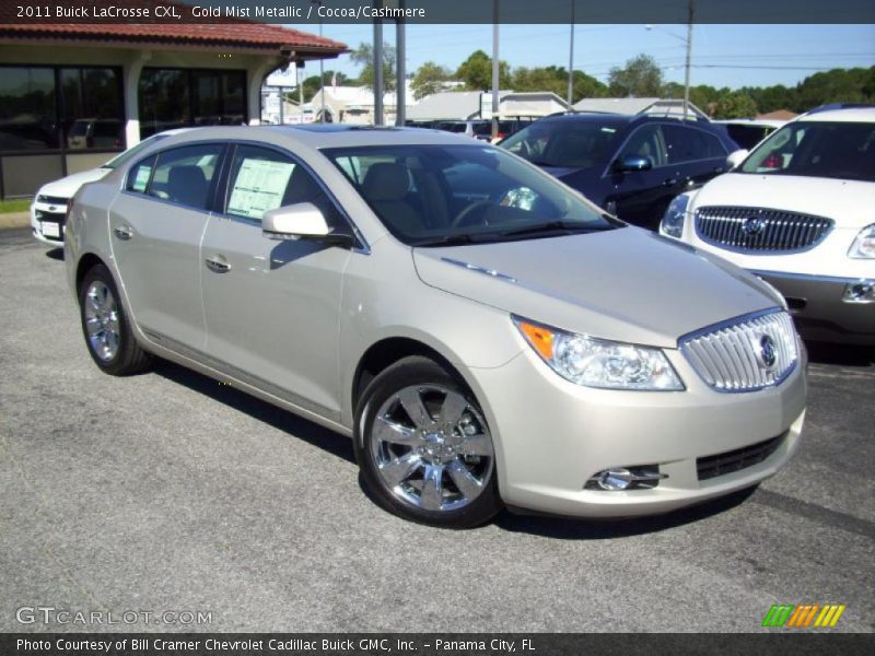 Gold Mist Metallic / Cocoa/Cashmere 2011 Buick LaCrosse CXL