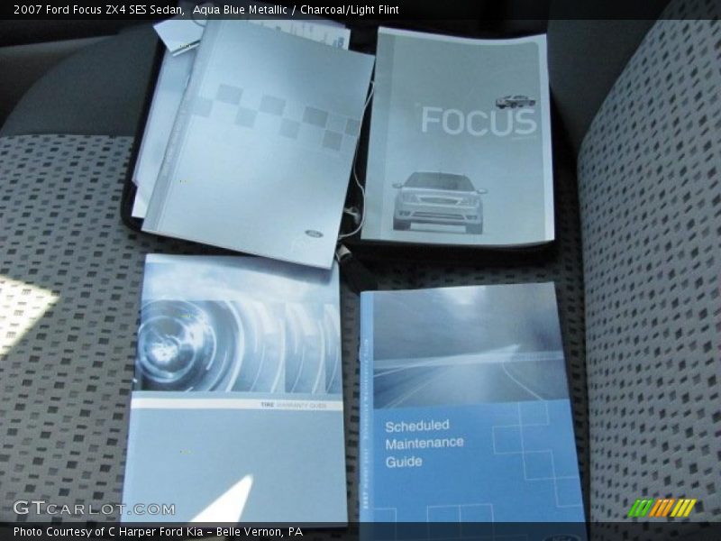 Aqua Blue Metallic / Charcoal/Light Flint 2007 Ford Focus ZX4 SES Sedan