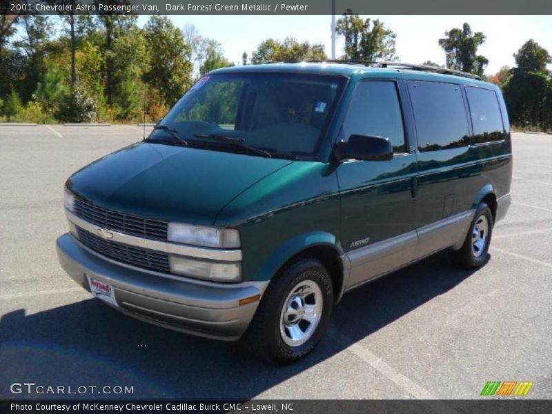 Dark Forest Green Metallic / Pewter 2001 Chevrolet Astro Passenger Van