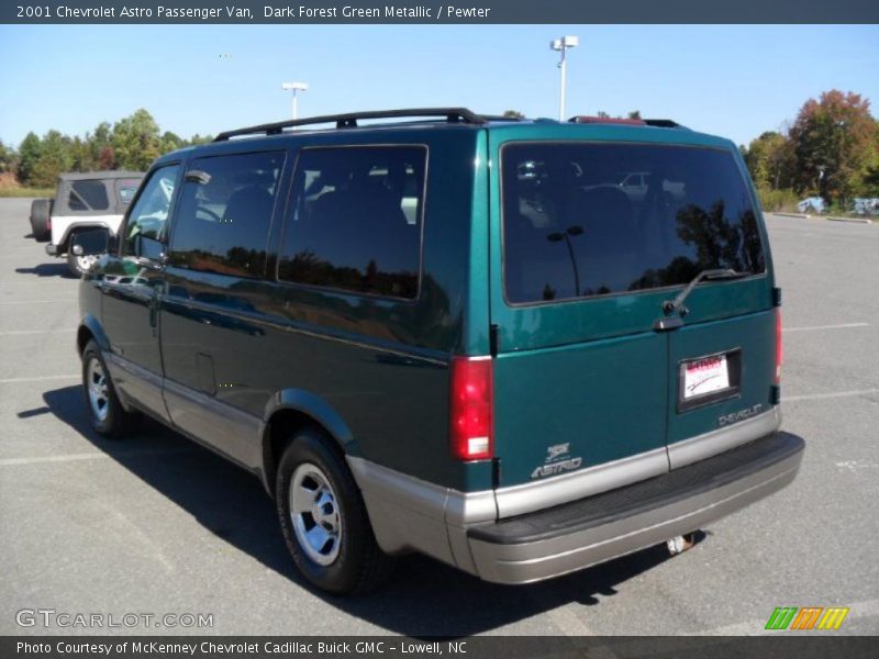 Dark Forest Green Metallic / Pewter 2001 Chevrolet Astro Passenger Van
