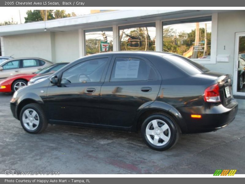 Black / Gray 2005 Chevrolet Aveo LS Sedan