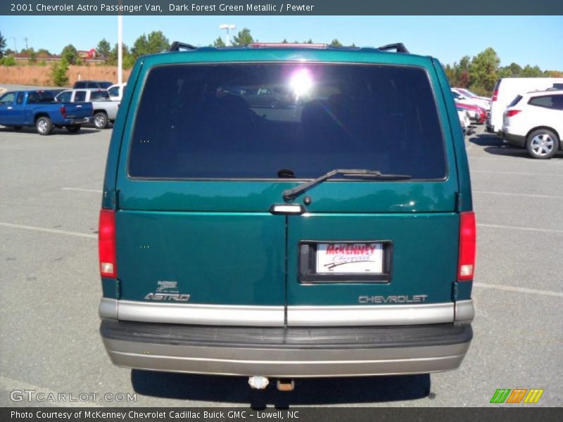 Dark Forest Green Metallic / Pewter 2001 Chevrolet Astro Passenger Van