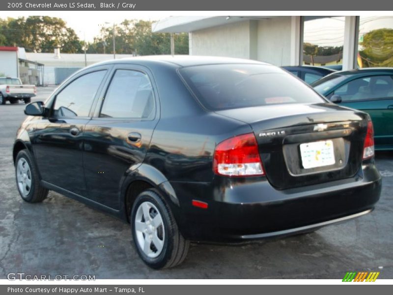 Black / Gray 2005 Chevrolet Aveo LS Sedan