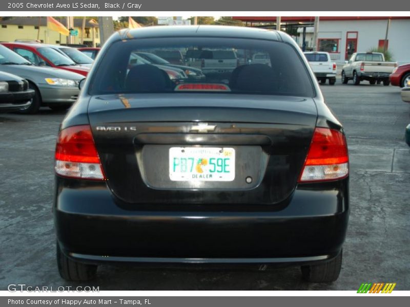 Black / Gray 2005 Chevrolet Aveo LS Sedan