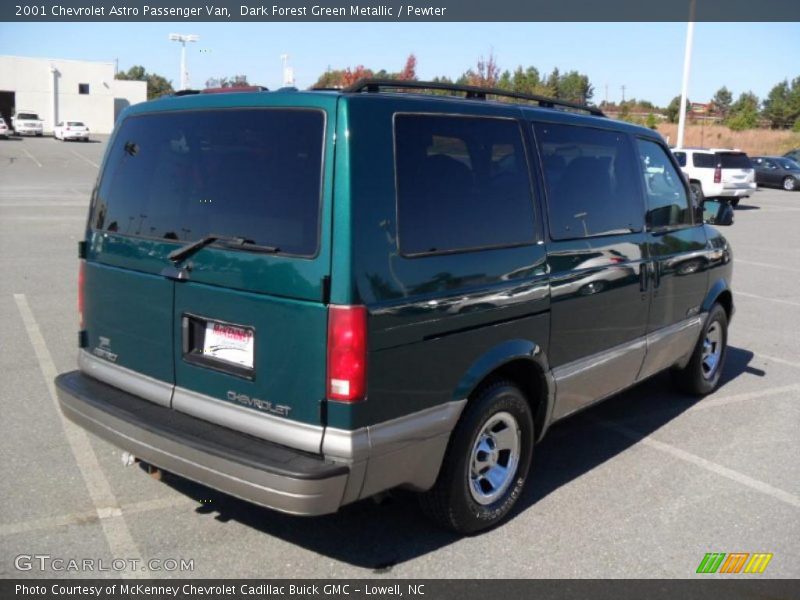 Dark Forest Green Metallic / Pewter 2001 Chevrolet Astro Passenger Van