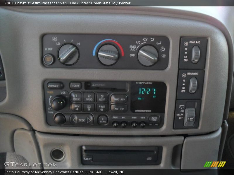 Controls of 2001 Astro Passenger Van