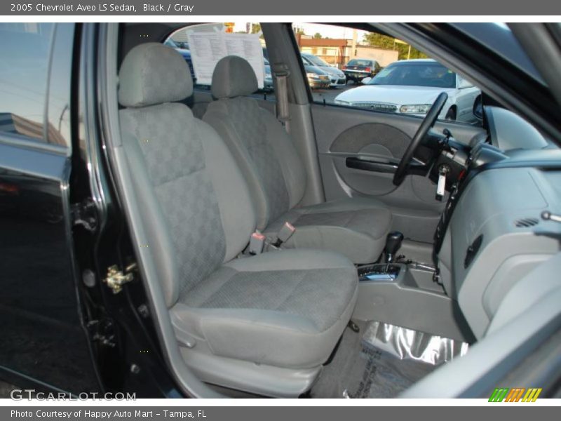 Black / Gray 2005 Chevrolet Aveo LS Sedan