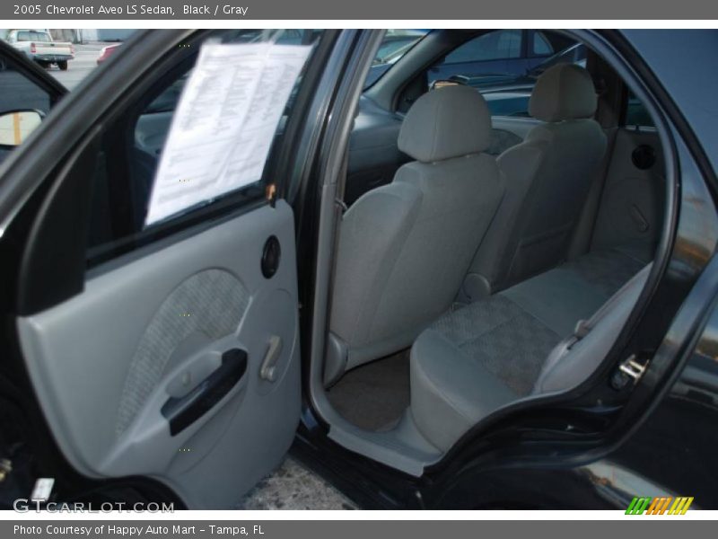 Black / Gray 2005 Chevrolet Aveo LS Sedan