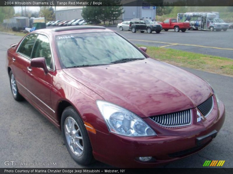 Tango Red Metallic / Beige 2004 Mitsubishi Diamante LS