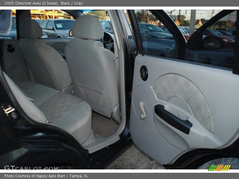Black / Gray 2005 Chevrolet Aveo LS Sedan