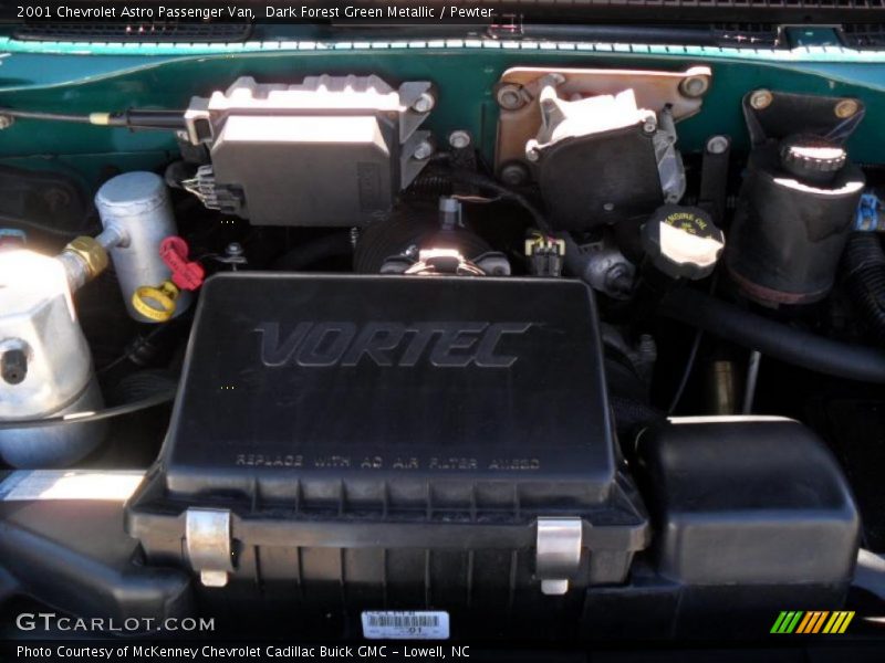 Dark Forest Green Metallic / Pewter 2001 Chevrolet Astro Passenger Van