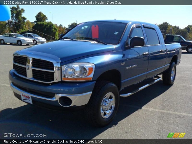 Atlantic Blue Pearl / Medium Slate Gray 2006 Dodge Ram 1500 SLT Mega Cab 4x4