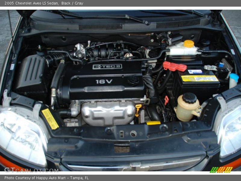  2005 Aveo LS Sedan Engine - 1.6L DOHC 16V 4 Cylinder