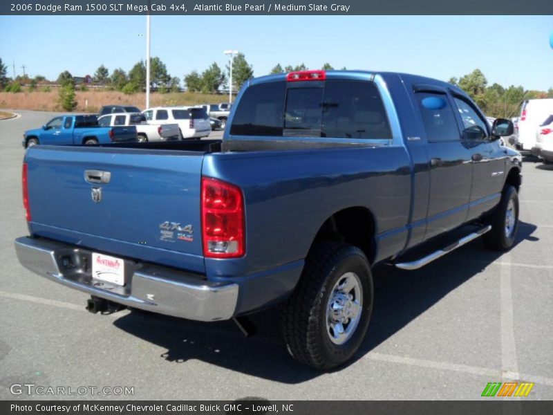Atlantic Blue Pearl / Medium Slate Gray 2006 Dodge Ram 1500 SLT Mega Cab 4x4