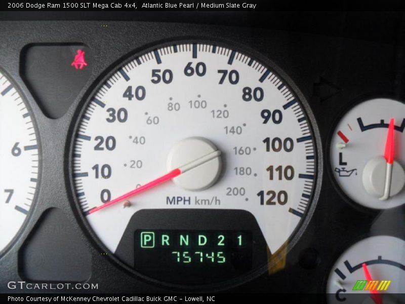Atlantic Blue Pearl / Medium Slate Gray 2006 Dodge Ram 1500 SLT Mega Cab 4x4