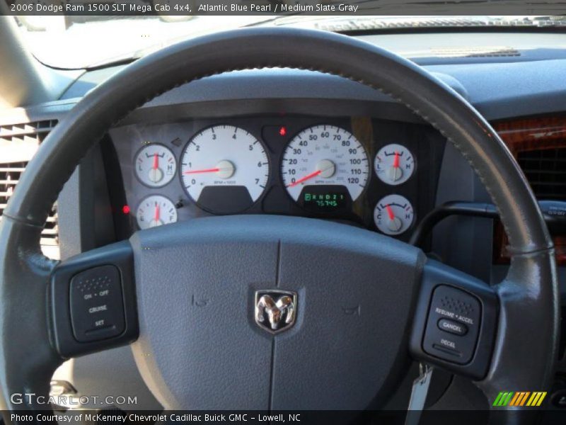 Atlantic Blue Pearl / Medium Slate Gray 2006 Dodge Ram 1500 SLT Mega Cab 4x4