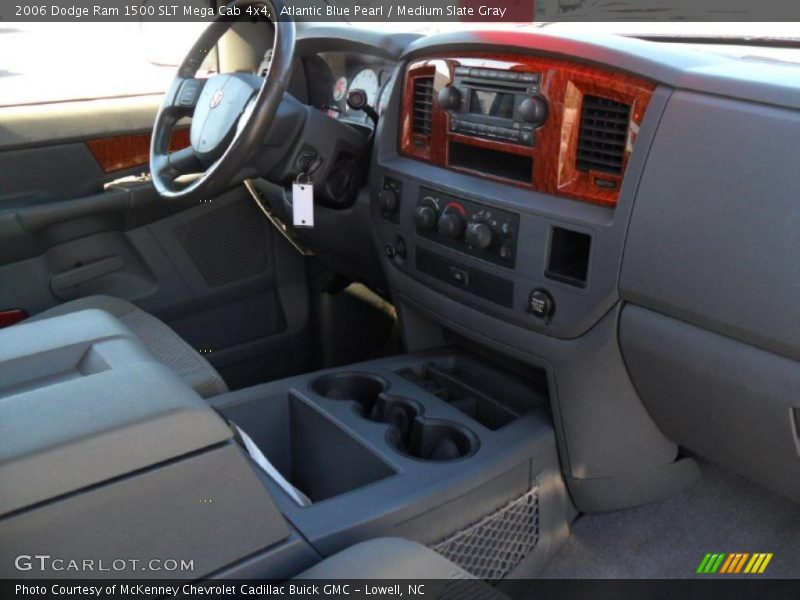 Atlantic Blue Pearl / Medium Slate Gray 2006 Dodge Ram 1500 SLT Mega Cab 4x4