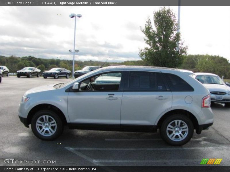 Light Sage Metallic / Charcoal Black 2007 Ford Edge SEL Plus AWD