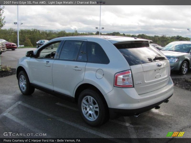 Light Sage Metallic / Charcoal Black 2007 Ford Edge SEL Plus AWD