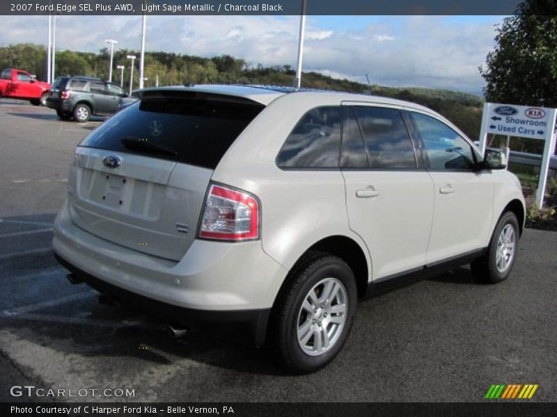 Light Sage Metallic / Charcoal Black 2007 Ford Edge SEL Plus AWD