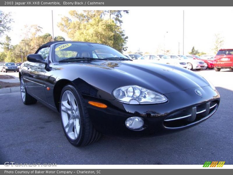 Ebony Black / Cashmere 2003 Jaguar XK XK8 Convertible