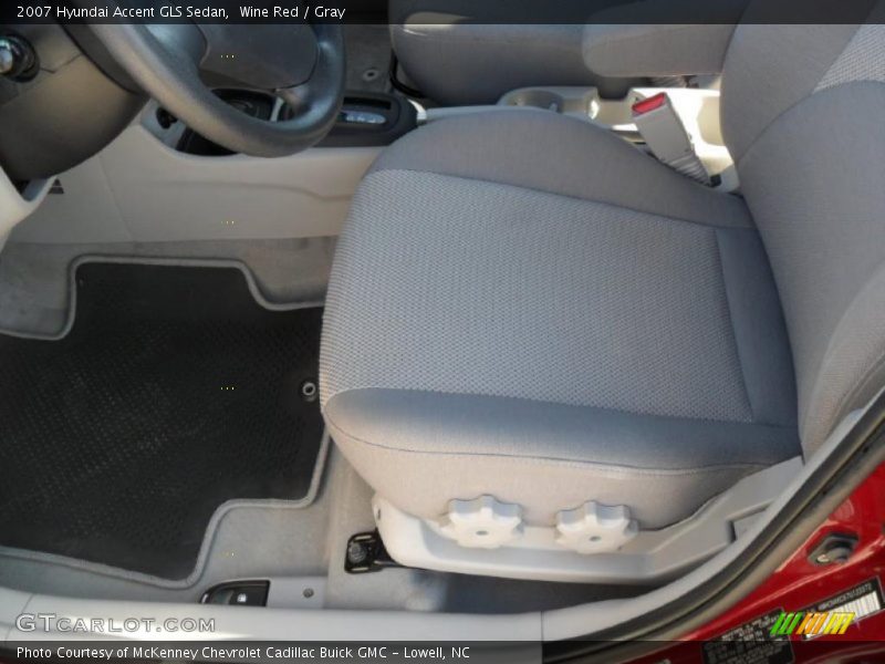 Wine Red / Gray 2007 Hyundai Accent GLS Sedan