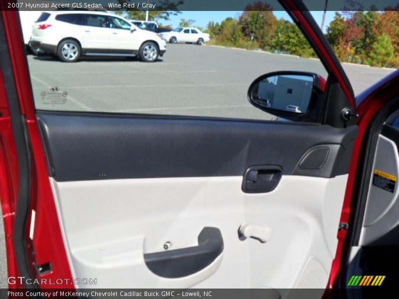 Wine Red / Gray 2007 Hyundai Accent GLS Sedan