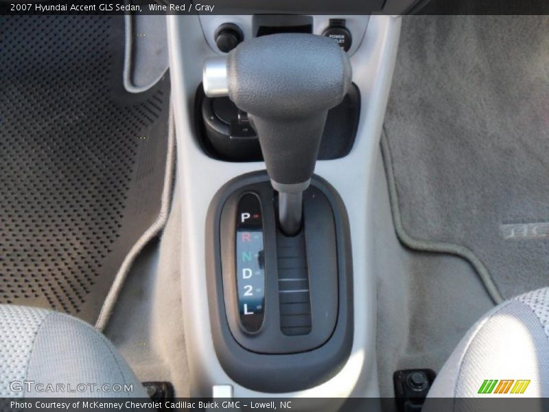 Wine Red / Gray 2007 Hyundai Accent GLS Sedan