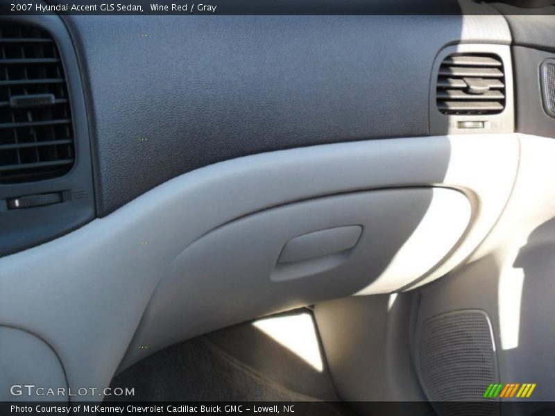 Wine Red / Gray 2007 Hyundai Accent GLS Sedan