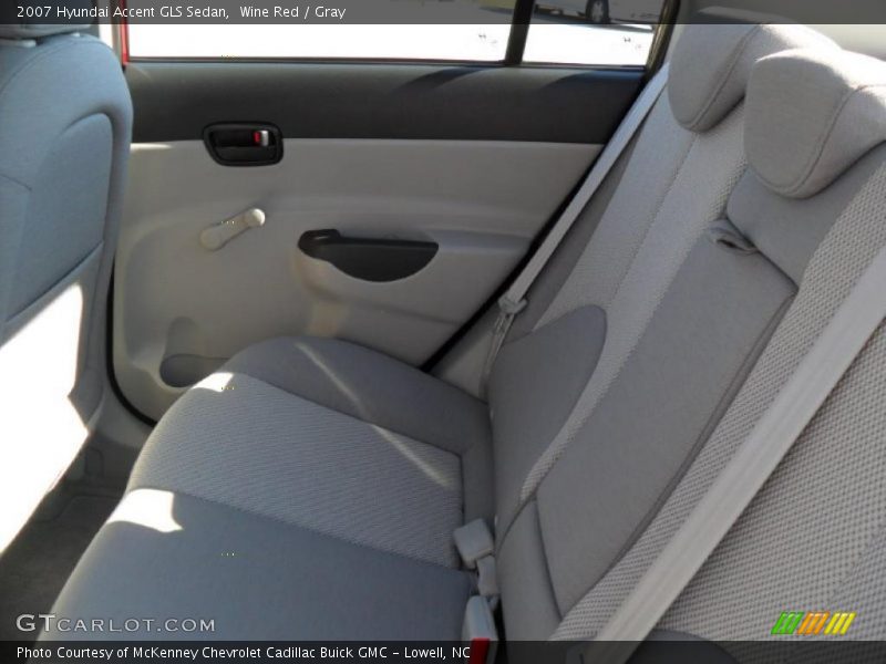 Wine Red / Gray 2007 Hyundai Accent GLS Sedan