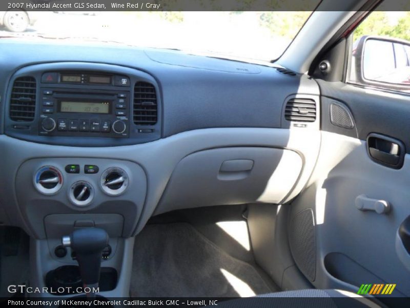 Wine Red / Gray 2007 Hyundai Accent GLS Sedan