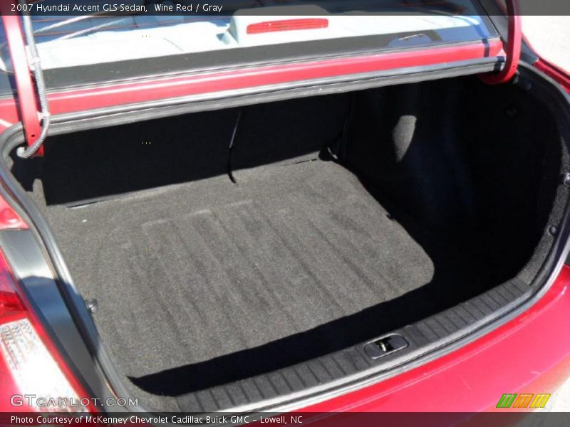Wine Red / Gray 2007 Hyundai Accent GLS Sedan