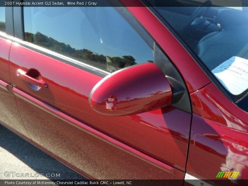 Wine Red / Gray 2007 Hyundai Accent GLS Sedan