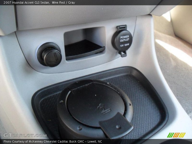 Wine Red / Gray 2007 Hyundai Accent GLS Sedan