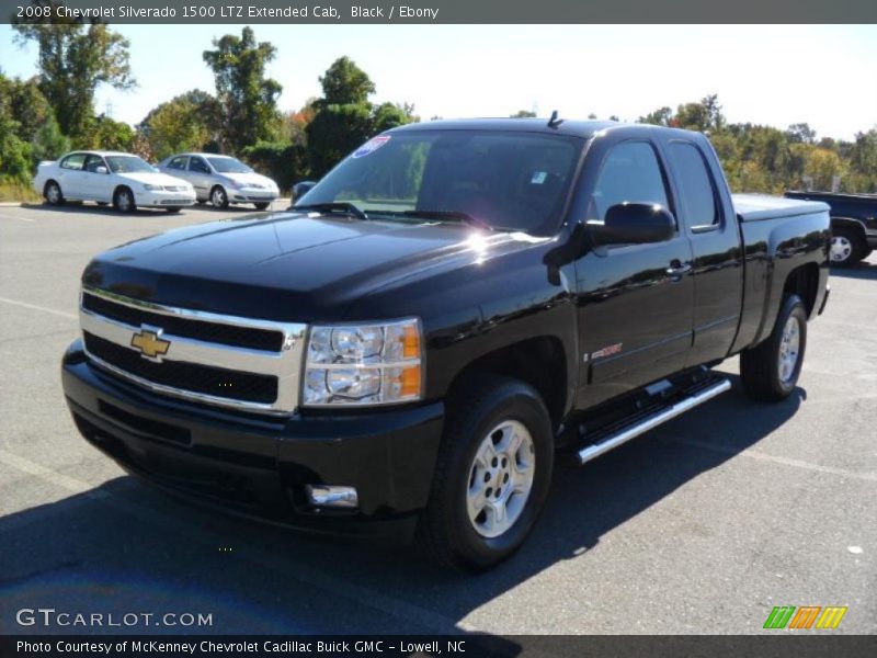 Black / Ebony 2008 Chevrolet Silverado 1500 LTZ Extended Cab