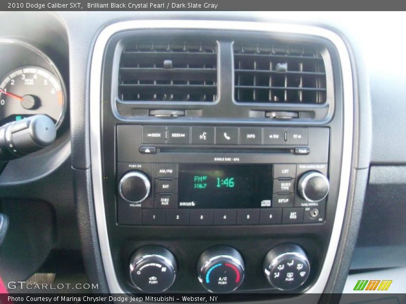 Brilliant Black Crystal Pearl / Dark Slate Gray 2010 Dodge Caliber SXT