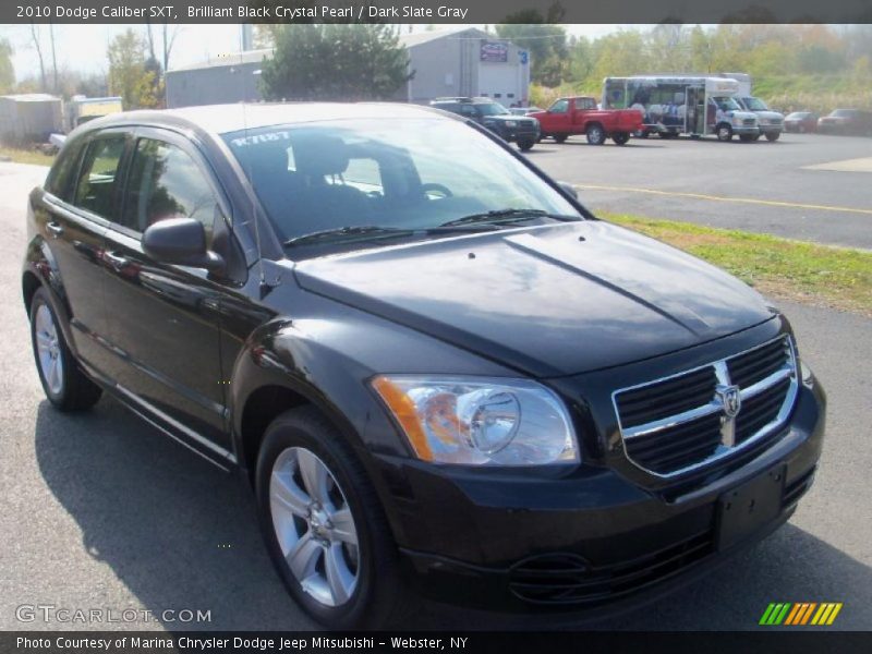 Brilliant Black Crystal Pearl / Dark Slate Gray 2010 Dodge Caliber SXT