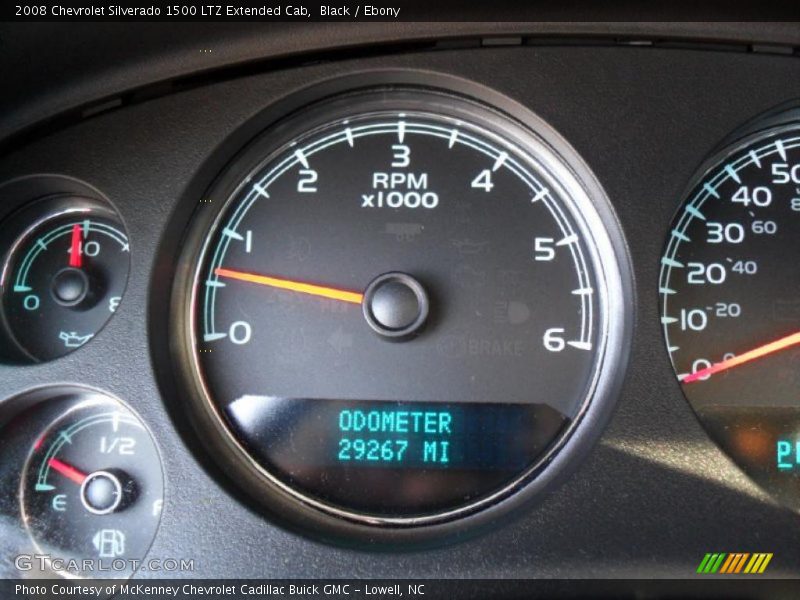 Black / Ebony 2008 Chevrolet Silverado 1500 LTZ Extended Cab