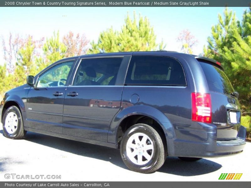 Modern Blue Pearlcoat / Medium Slate Gray/Light Shale 2008 Chrysler Town & Country Touring Signature Series