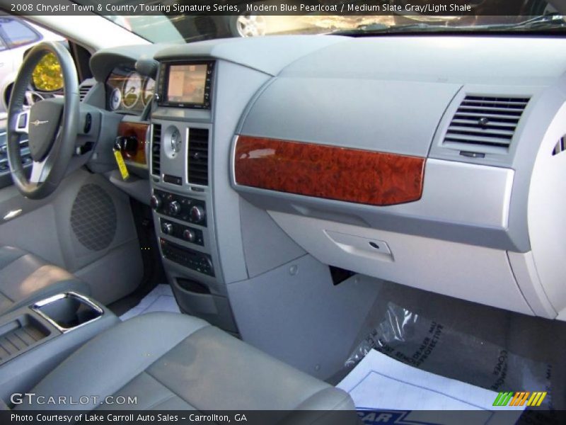 Modern Blue Pearlcoat / Medium Slate Gray/Light Shale 2008 Chrysler Town & Country Touring Signature Series