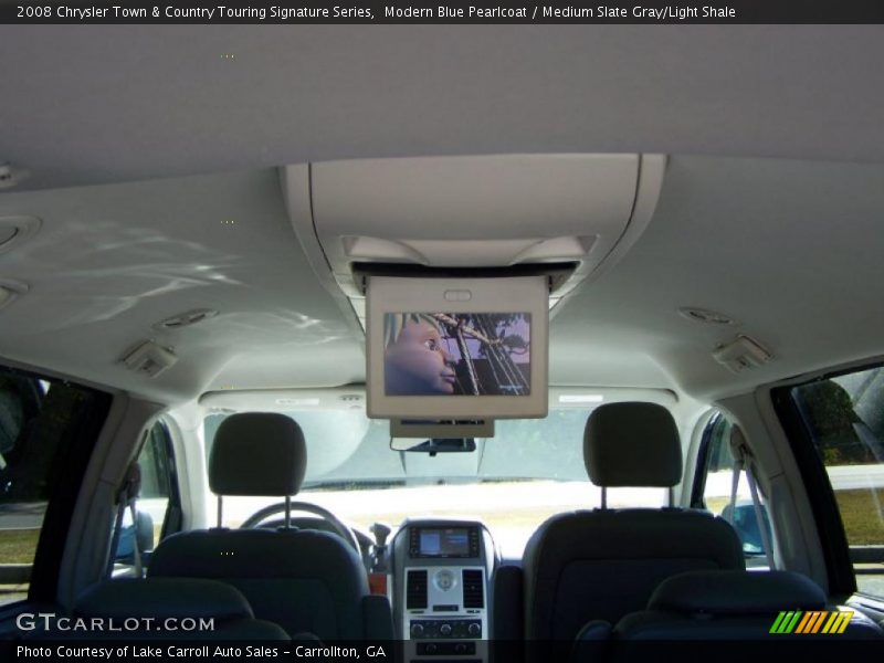 Modern Blue Pearlcoat / Medium Slate Gray/Light Shale 2008 Chrysler Town & Country Touring Signature Series
