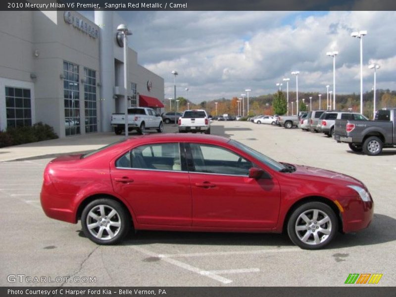 Sangria Red Metallic / Camel 2010 Mercury Milan V6 Premier