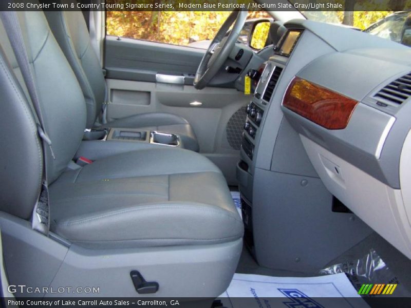 Modern Blue Pearlcoat / Medium Slate Gray/Light Shale 2008 Chrysler Town & Country Touring Signature Series