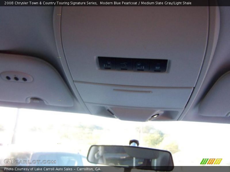 Modern Blue Pearlcoat / Medium Slate Gray/Light Shale 2008 Chrysler Town & Country Touring Signature Series