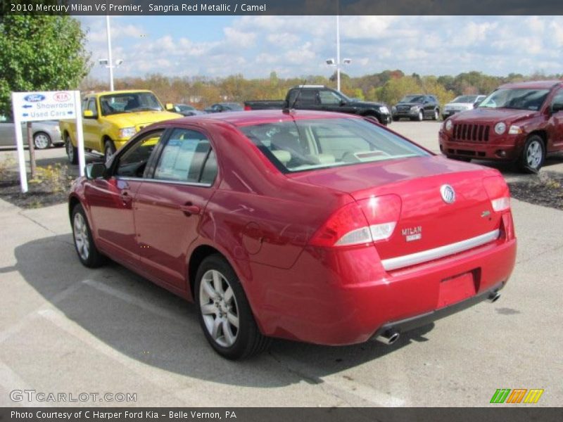 Sangria Red Metallic / Camel 2010 Mercury Milan V6 Premier