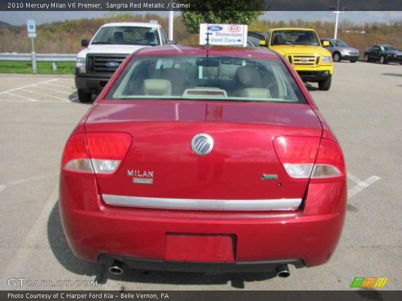 Sangria Red Metallic / Camel 2010 Mercury Milan V6 Premier
