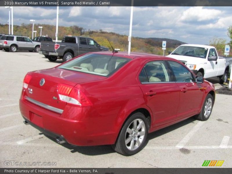 Sangria Red Metallic / Camel 2010 Mercury Milan V6 Premier