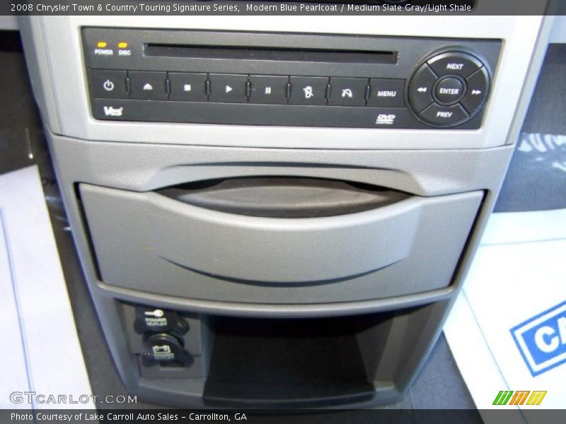 Modern Blue Pearlcoat / Medium Slate Gray/Light Shale 2008 Chrysler Town & Country Touring Signature Series